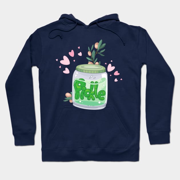 Cute Pickle Jar Hoodie by NICHE&NICHE